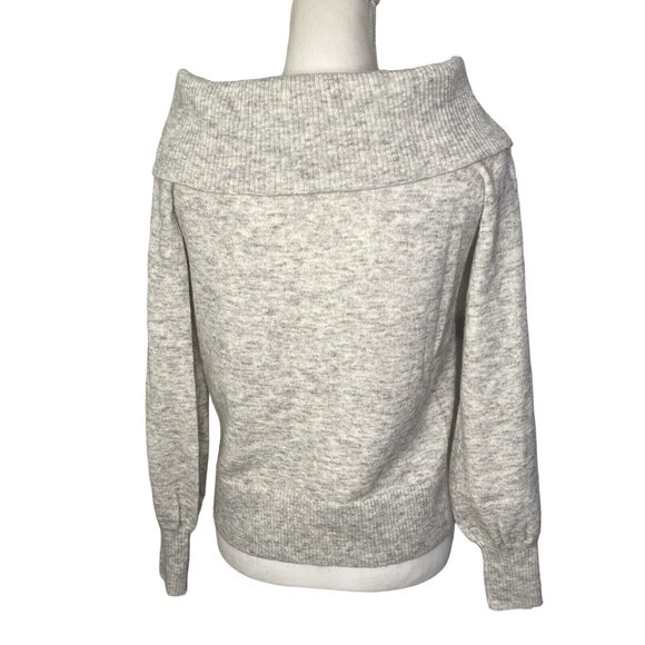 Designers Remix Women’s Cowl Neck Sweater Balloon Sleeve Ivory Wool Blend Sz Xs - Picture 2 of 10